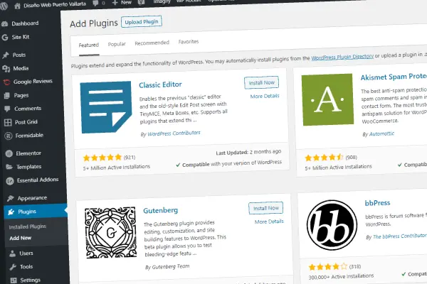 Diseño web en wordpress